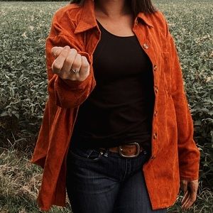 Corduroy Long Sleeve Shacket